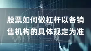 股票如何做杠杆以各销售机构的具体规定为准