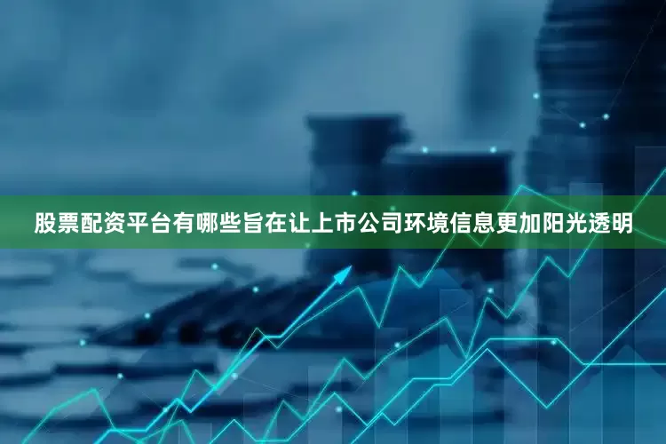 股票配资平台有哪些旨在让上市公司环境信息更加阳光透明